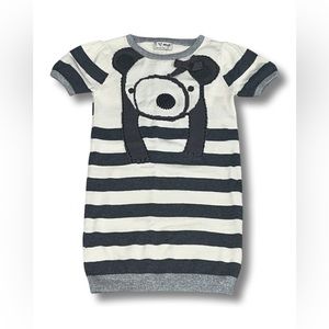 NEXT Kids Koala Striped Knit Dress- 2/3T